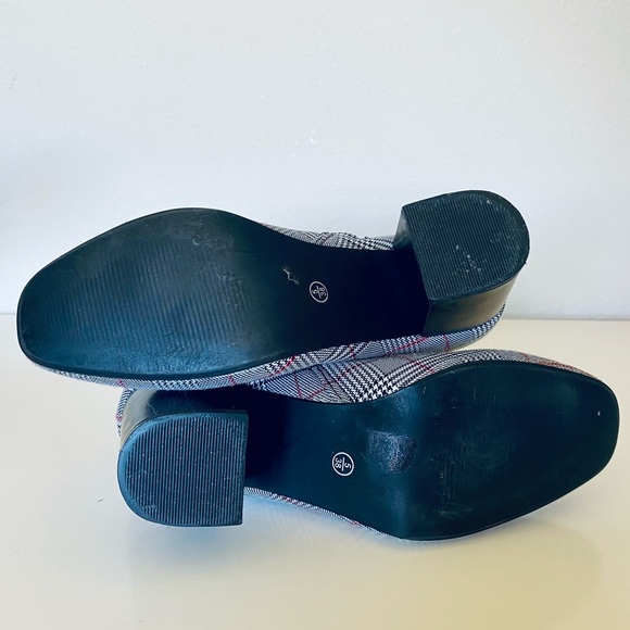 Truffle Collection Check Kitten Heel Sock Boots - Picture 10 of 10